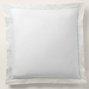 Ralph Lauren Organic Sateen Border European Sham Parchment 26x26 Neutral Lux NEW